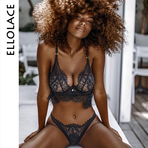 ellolace eyelashes lace lingerie set underwear women bow tie wireless bralette transparent hollow out bra and panty set y200115, Red;black
ellolace eyelashes lace lingerie set underwear women bow tie wireless bralette transparent hollow out bra and panty set y200115, Red;black