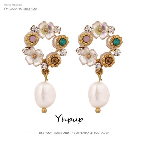 dangle & chandelier yhpup sweet romantic natural pearls earrings shell flower oorbellen for female bride party jewelry accessories 2021, Silver
dangle & chandelier yhpup sweet romantic natural pearls earrings shell flower oorbellen for female bride party jewelry accessories 2021, Silver