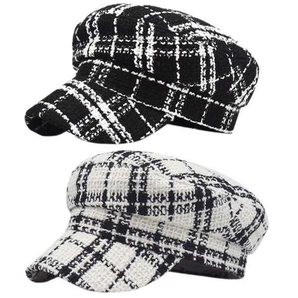 casual caps beret female autumn and winter outdoor hat lattice octagonal cap adjustable, Blue;gray
casual caps beret female autumn and winter outdoor hat lattice octagonal cap adjustable, Blue;gray
