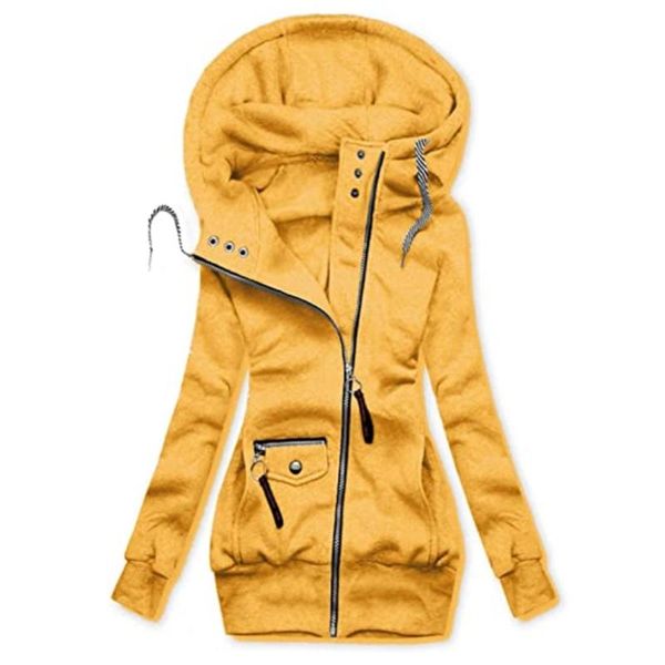 women long sleeve hoodie jacket solid turtleneck drawstring zip sweatshirt coat bx0b, Black;brown
women long sleeve hoodie jacket solid turtleneck drawstring zip sweatshirt coat bx0b, Black;brown