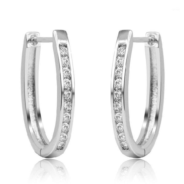 925 sterling silver earring sparkling single row zircon big round circle stud earring for women brincos oorbellen pendientes1, Golden;silver
925 sterling silver earring sparkling single row zircon big round circle stud earring for women brincos oorbellen pendientes1, Golden;silver