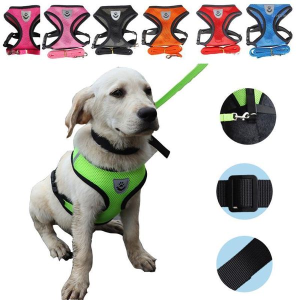 dog collars & leashes pet harness mesh breathable small dogs leash set puppy cat vest harnesss collar for chihuahua pug arnes perro1 
dog collars & leashes pet harness mesh breathable small dogs leash set puppy cat vest harnesss collar for chihuahua pug arnes perro1