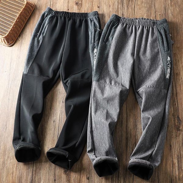 men's pants autumn and winter oversized plus velvet warm elastic waist outdoor sports casual, Black
men's pants autumn and winter oversized plus velvet warm elastic waist outdoor sports casual, Black