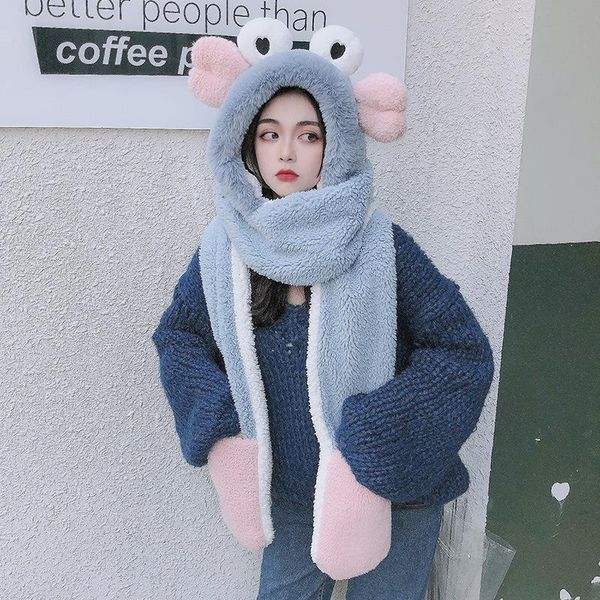 beanie/skull caps winter women novelty warm lovely heart crab ear hat casual plush scarf gloves set solid fleece, Blue;gray
beanie/skull caps winter women novelty warm lovely heart crab ear hat casual plush scarf gloves set solid fleece, Blue;gray