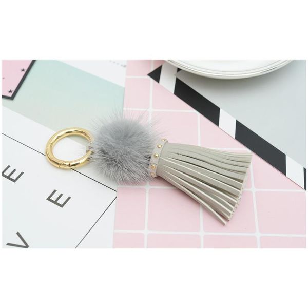 real mink fur ball key chain with pu leather tassels for women bag key ring holder jewelry pendant neh812 f sqcrkq, Silver
real mink fur ball key chain with pu leather tassels for women bag key ring holder jewelry pendant neh812 f sqcrkq, Silver