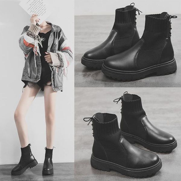 winter women ankle boots short plush women's shoes ladies pu leather back tie warm motorcycle boots female artificial fluf shoe, Black
winter women ankle boots short plush women's shoes ladies pu leather back tie warm motorcycle boots female artificial fluf shoe, Black