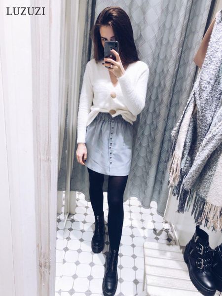 women's knits & tees luzuzi autumn soft v-neck femlae cardigan white knitted cashmere sweater button women warm jumper winter womenswea
women's knits & tees luzuzi autumn soft v-neck femlae cardigan white knitted cashmere sweater button women warm jumper winter womenswea