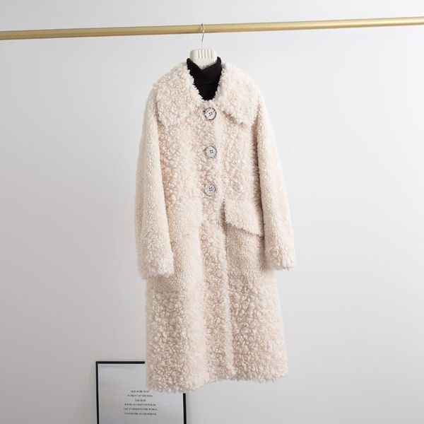 coat wool fur 100% real soft warm female fur jacket korean simple women's coats sheep shearing coat women's clothing ropa zjt680, Black
coat wool fur 100% real soft warm female fur jacket korean simple women's coats sheep shearing coat women's clothing ropa zjt680, Black