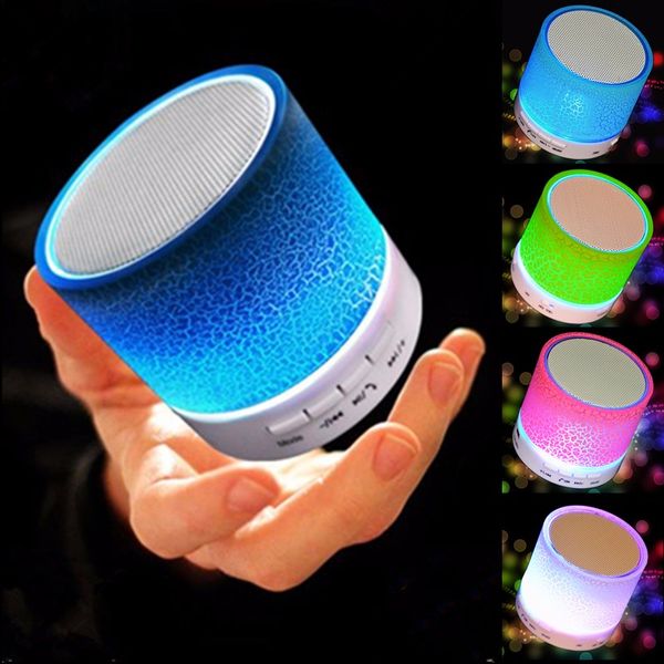 

led portable mini bluetooth speakers speaker wireless smart hands speaker with fm radio support sd card for iphone samsung a9