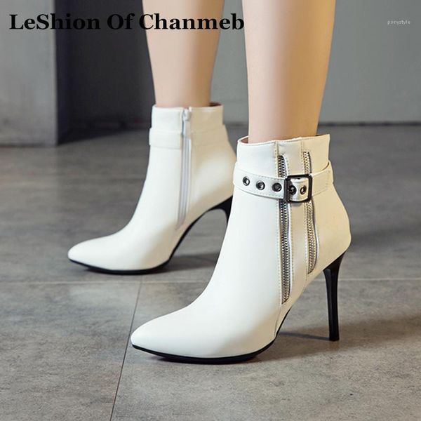 punk zipper buckle strap soft pu leather thin high heels black red white yellow ankle boots fall winter shoes booties women lady1
punk zipper buckle strap soft pu leather thin high heels black red white yellow ankle boots fall winter shoes booties women lady1