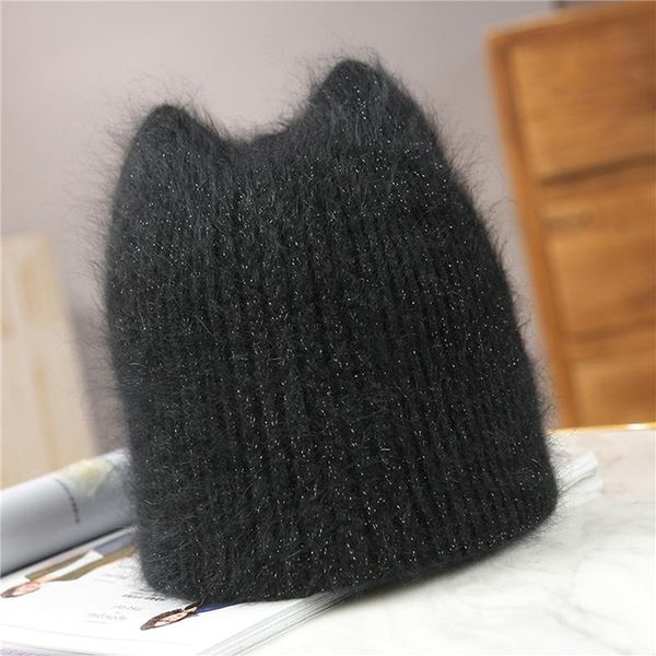 beanie/skull caps 2021 women winter warm hats girl sweet fur ear beanie quality solid color cap fashion knitting for female, Blue;gray
beanie/skull caps 2021 women winter warm hats girl sweet fur ear beanie quality solid color cap fashion knitting for female, Blue;gray