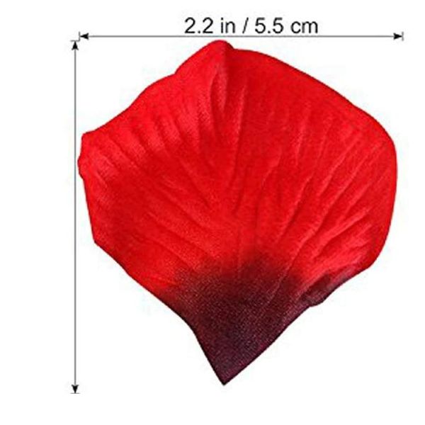 1000pcs 5*5cm Artificial Fake Rose Petals For Romc Night Wedding Event Party Decoration Color Gold Red White Weddin Jllvgm