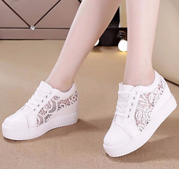 women hollow out high heels wedges platform summer pumps for woman elegant mesh wedge walking platform valentine shoes wedding y200702, Black
women hollow out high heels wedges platform summer pumps for woman elegant mesh wedge walking platform valentine shoes wedding y200702, Black