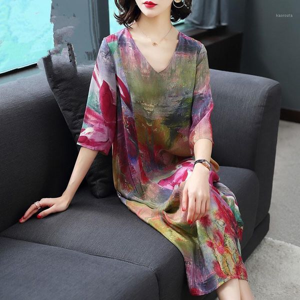 summer dress 2020 vintage casual silk dress for women floral plus size long elegant clothes ladies dresses vestidos my22781, Black;gray
summer dress 2020 vintage casual silk dress for women floral plus size long elegant clothes ladies dresses vestidos my22781, Black;gray