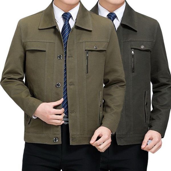men's jackets middle-aged suit jacket cotton collar business casual fashion single breasted, Black;brown
men's jackets middle-aged suit jacket cotton collar business casual fashion single breasted, Black;brown