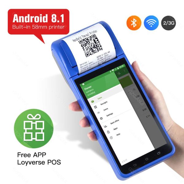handheld smart pda android 8.1 terminal 1d 2d camera reader wifi 5g internet bluetooth gps pda printer 58mm
handheld smart pda android 8.1 terminal 1d 2d camera reader wifi 5g internet bluetooth gps pda printer 58mm