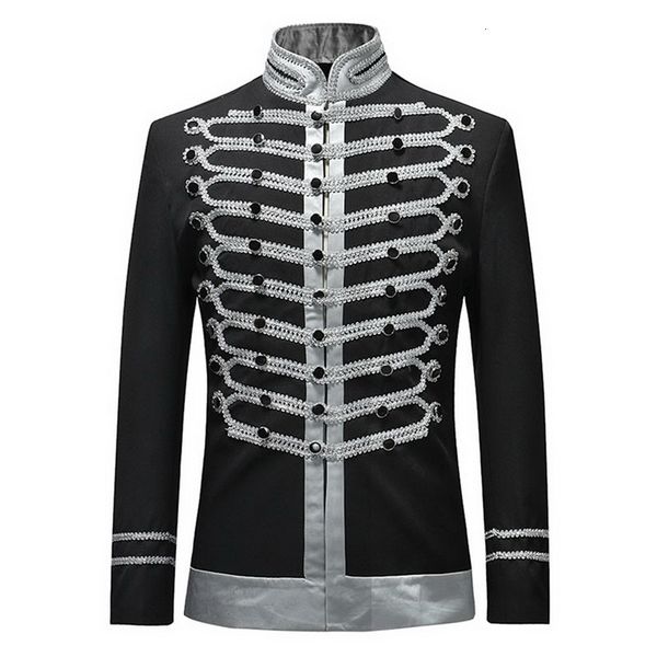 vogue male single breasted suit jacket men stage suit fashion drama costume men party blazer plus size jacket, White;black
vogue male single breasted suit jacket men stage suit fashion drama costume men party blazer plus size jacket, White;black