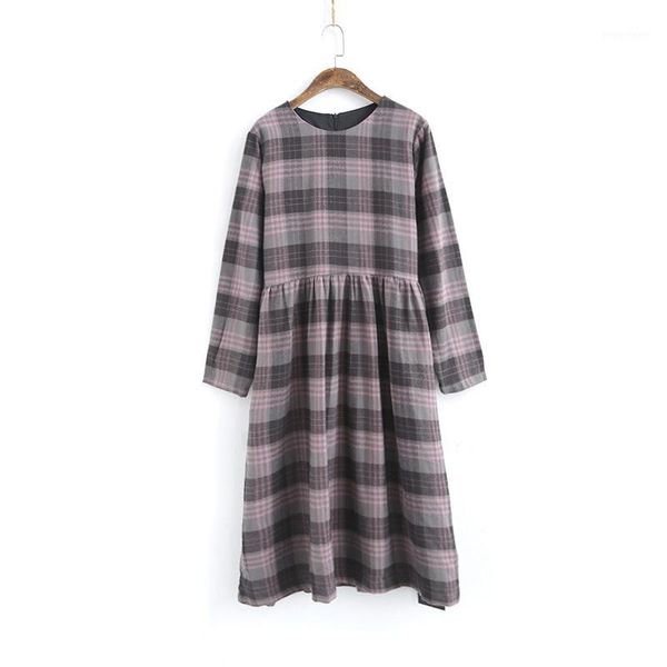 vintage women clothes 2019 new autumn dress loose plaid o-neck full sleeve zipper leisure loose concise women dresses1, Black;gray
vintage women clothes 2019 new autumn dress loose plaid o-neck full sleeve zipper leisure loose concise women dresses1, Black;gray