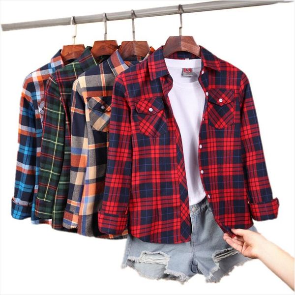 2020 new women plus size blouses long sleeve cotton shirts turn down collar flannel plaid shirt casual female blouse 4xl 5xl, White
2020 new women plus size blouses long sleeve cotton shirts turn down collar flannel plaid shirt casual female blouse 4xl 5xl, White