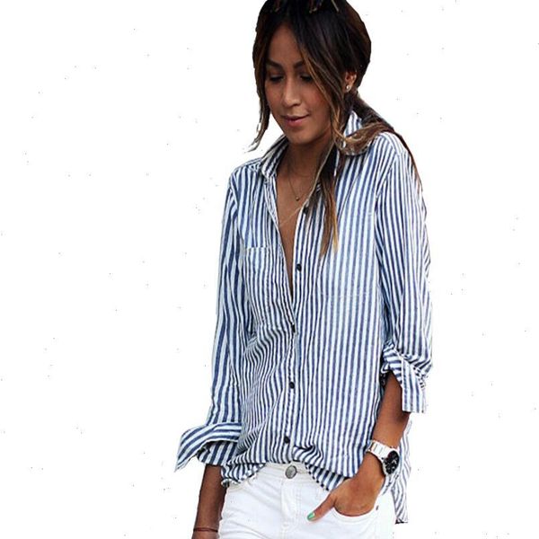 women blouses 2018 summer women casual loose vertical striped long sleeve blouse shirt blusa feminina vestido plus size, White
women blouses 2018 summer women casual loose vertical striped long sleeve blouse shirt blusa feminina vestido plus size, White