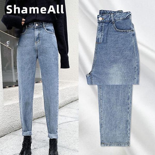 2021 harem pants vintage high waist baggy jeans woman loose casual plus size boyfriend pants full length denim trousers mom jean, Blue
2021 harem pants vintage high waist baggy jeans woman loose casual plus size boyfriend pants full length denim trousers mom jean, Blue