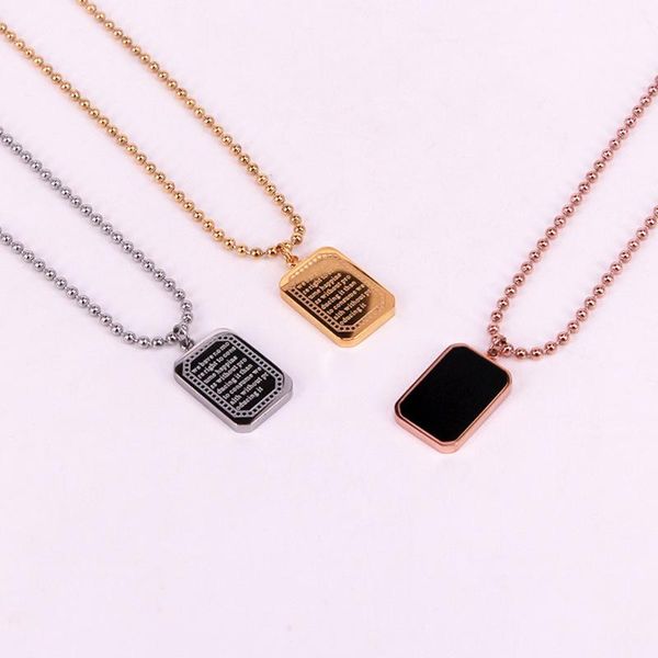chains stainless steel bible verse dog tag pendant necklace double side religious jesus christ necklaces jewelry gift for him, Silver
chains stainless steel bible verse dog tag pendant necklace double side religious jesus christ necklaces jewelry gift for him, Silver