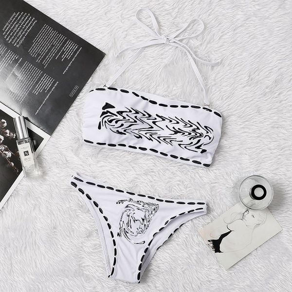 new women bikini swimwear letters two-piece bikini set white bathing suit beachwear summer swimsuit in stock
new women bikini swimwear letters two-piece bikini set white bathing suit beachwear summer swimsuit in stock