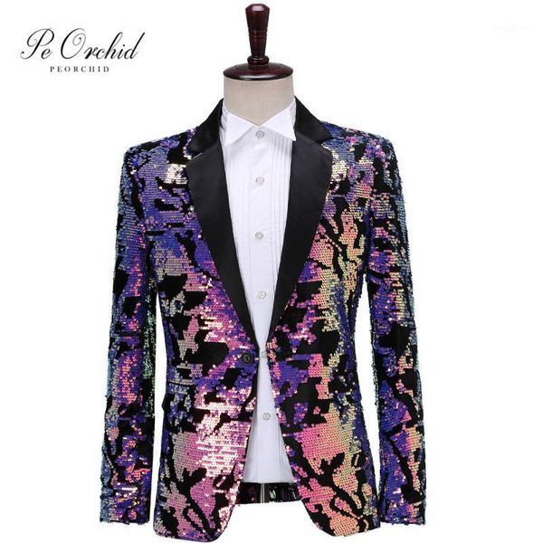 peorchid colorful sequin blazer jacket men casual coat two tone club singer wedding groom wear prom tuxedo slim fit suit jacket1, White;black
peorchid colorful sequin blazer jacket men casual coat two tone club singer wedding groom wear prom tuxedo slim fit suit jacket1, White;black