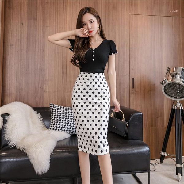 2020 new summer women polka dot one-step skirt high waist skirt slim plus size style, Black
2020 new summer women polka dot one-step skirt high waist skirt slim plus size style, Black