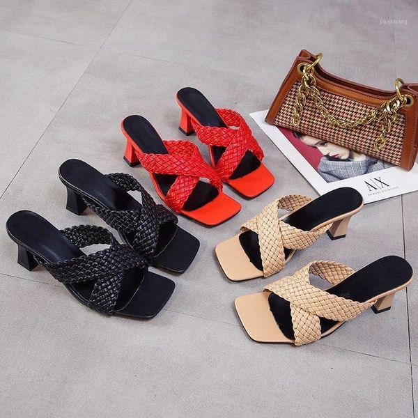 2020 square toe sandals women peep toe high heels slides summer shoe women mule sandals plus size 35-43 casual shoes1, Black
2020 square toe sandals women peep toe high heels slides summer shoe women mule sandals plus size 35-43 casual shoes1, Black