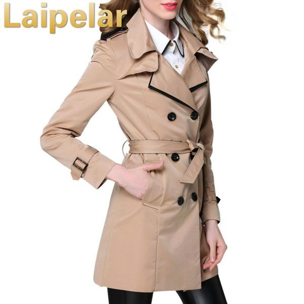 laipelar elegant women trench coat 2020 new fashion designer brand classic khaki black double breasted women autumn coat outwear, Tan;black
laipelar elegant women trench coat 2020 new fashion designer brand classic khaki black double breasted women autumn coat outwear, Tan;black