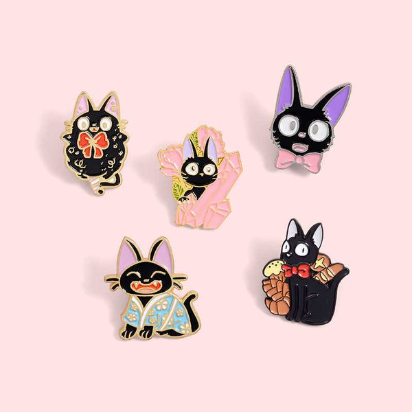 black kitten brooch magic kitten wizard hat brooch metal badge clothing accessories pin brooch collar pin, Gray
black kitten brooch magic kitten wizard hat brooch metal badge clothing accessories pin brooch collar pin, Gray