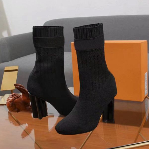 desiner socks boots spring autumn women shoes knitted elastic boots show style sock boots high-heeled party shoes 35-42 with box, Black
desiner socks boots spring autumn women shoes knitted elastic boots show style sock boots high-heeled party shoes 35-42 with box, Black