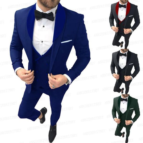 royal blue men's suits 3 pieces set stylish prom party wedding groom suit tailored dinner tuxedo blazer vest pants velvet collar, White;black
royal blue men's suits 3 pieces set stylish prom party wedding groom suit tailored dinner tuxedo blazer vest pants velvet collar, White;black