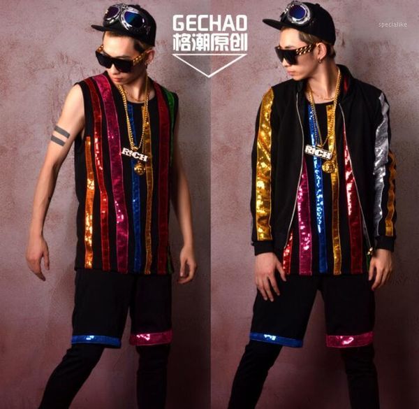 colourful sequin strip stitching jacket men clothes mens jackets and coats personality jaqueta masculina chaqueta hombre1, Black;brown
colourful sequin strip stitching jacket men clothes mens jackets and coats personality jaqueta masculina chaqueta hombre1, Black;brown