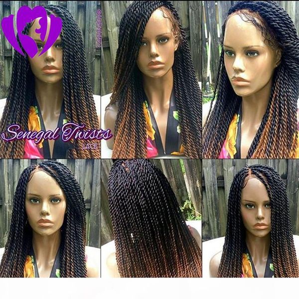 africa america women style ombre brown braided wigs with baby hair 180density full lace front twist wigs synthetic hair, Black
africa america women style ombre brown braided wigs with baby hair 180density full lace front twist wigs synthetic hair, Black