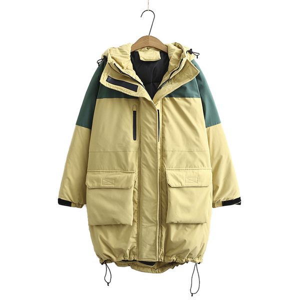 new 2020 warm cotton clothes with hood for reep wind-proof winter jacket women's parkas w82q, Black
new 2020 warm cotton clothes with hood for reep wind-proof winter jacket women's parkas w82q, Black
