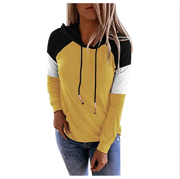 cross-border foreign trade autumn and winter european and american new womens clothes loose hooded pullover long sleeve contrast color, Black
cross-border foreign trade autumn and winter european and american new womens clothes loose hooded pullover long sleeve contrast color, Black