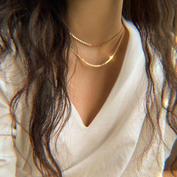korean fashion girl's minimalist metal beads chain choker necklace 14k gold silver color layer chain necklaces for women
korean fashion girl's minimalist metal beads chain choker necklace 14k gold silver color layer chain necklaces for women
