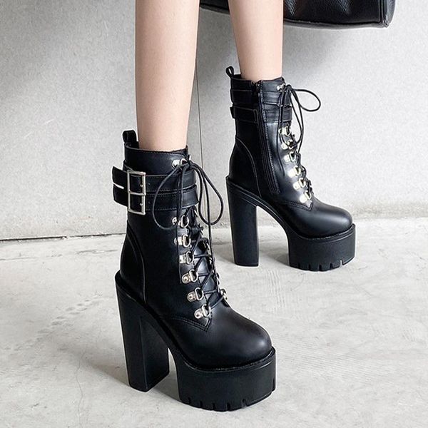 boots leopard land selling women's waterproof platform high rivet buckle heel black -5758-71
boots leopard land selling women's waterproof platform high rivet buckle heel black -5758-71