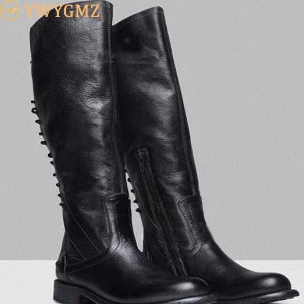 blwbyl flat women's boots lace up leather boots round head winter retro plus size square heel woman shoes #jw97, Black
blwbyl flat women's boots lace up leather boots round head winter retro plus size square heel woman shoes #jw97, Black