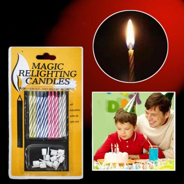 10pcs magic relighting for birthday fun boy girls trick toys toothpick cake candles party decorations
10pcs magic relighting for birthday fun boy girls trick toys toothpick cake candles party decorations
