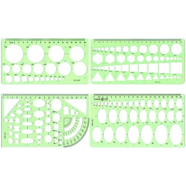 gift sets geometric template ruler drawing measuring for engineering building school office supplies, 4 counts
gift sets geometric template ruler drawing measuring for engineering building school office supplies, 4 counts