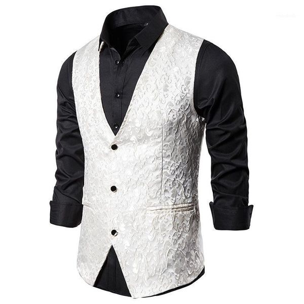 mens slim fit white jacquard suit vest 2021 brand sleeveless men waistcoat slim fit vest men gentleman formal business vests man1, Black;white
mens slim fit white jacquard suit vest 2021 brand sleeveless men waistcoat slim fit vest men gentleman formal business vests man1, Black;white