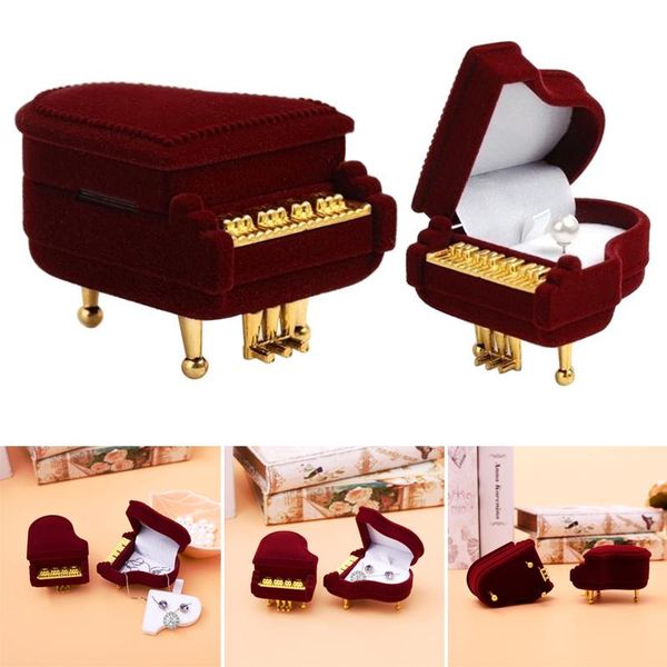 classical piano shaped ring box earring pendant jewelry organiser display holder storage case eig88, Pink;blue
classical piano shaped ring box earring pendant jewelry organiser display holder storage case eig88, Pink;blue