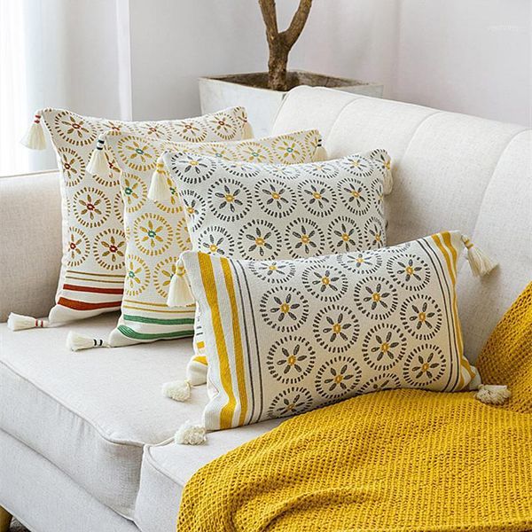 cushion/decorative pillow yellow flower home decor handmade tassels cover green red cushion 30x50cm/45x45cm case sham1
cushion/decorative pillow yellow flower home decor handmade tassels cover green red cushion 30x50cm/45x45cm case sham1