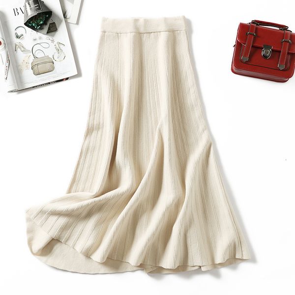 2021 new chic autumn winter women long sweater umbrella skirt casual basic knitted a-line female solid elegant skirts n2wu, Black
2021 new chic autumn winter women long sweater umbrella skirt casual basic knitted a-line female solid elegant skirts n2wu, Black