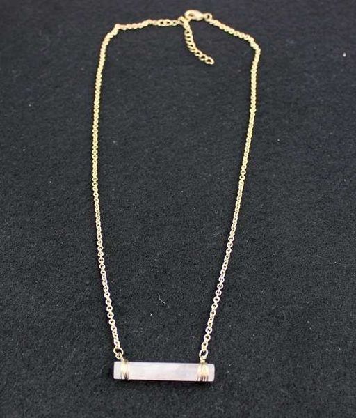 natural stone beautyfashion cylinder gold pink color statement necklace for women brand jewelry, Silver 
natural stone beautyfashion cylinder gold pink color statement necklace for women brand jewelry, Silver
