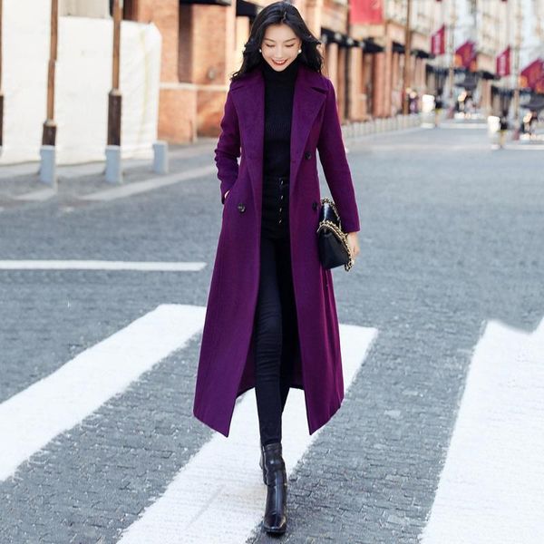 women's wool & blends 2021 fashion female coats blended woolen clothing slim style korean version long sleeve and jackets, Black
women's wool & blends 2021 fashion female coats blended woolen clothing slim style korean version long sleeve and jackets, Black