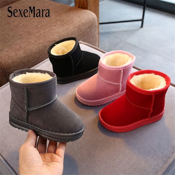 children' shoes snow boots new winter boys thick plush shoes solid girls warm shoes kids short boots student c09192 lj200826, Black;grey 
children' shoes snow boots new winter boys thick plush shoes solid girls warm shoes kids short boots student c09192 lj200826, Black;grey